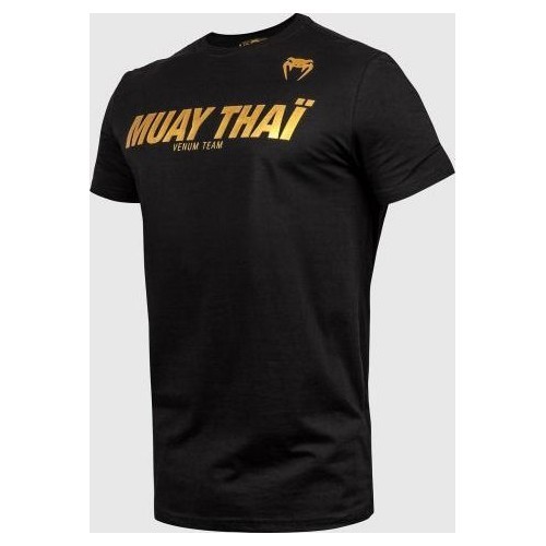 Marškinėliai Venum Muay Thai VT - juoda/auksinė