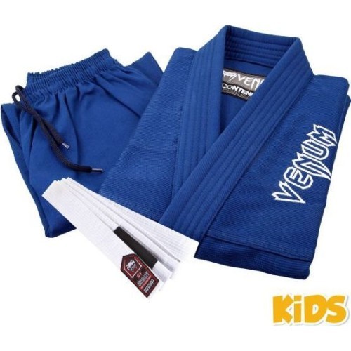 Кимоно для БЖЖ Venum Contender Kids (белый пояс в комплекте) – синее
