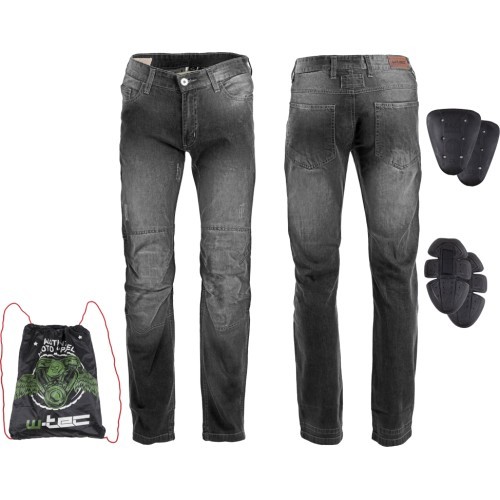 Men’s Moto Jeans W-TEC Shiquet - Black