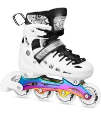 NH10905 4in1 INLINE/ICE-SKATES NILS EXTREME - White