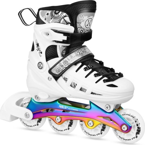NH10905 4in1 INLINE/ICE-SKATES NILS EXTREME - White