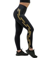 Женские легинсы с высокой талией Nebbia INTENSE Iconic 834 - Black-Gold