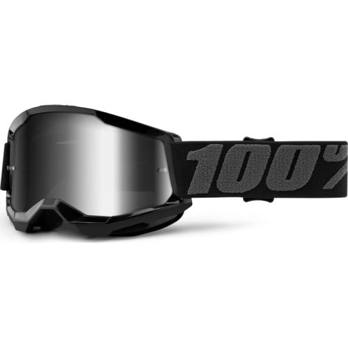 Children’s Motocross Goggles 100% Strata 2 Youth Mirror - Black