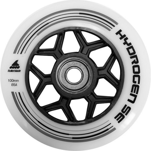 Rollerblade Hydrogen SE 100mm 85A inline skate wheels + ILQ9 bearings