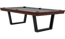 Pool Table / Dining Table, Rasson Madrid, walnut, 7 ft., Club Cloth yellow green