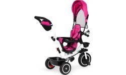 Трёхколёсный велосипед с поворотным сиденьем Eco Toys, розовый