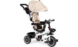Tricycle - Stroller with Rotating Seat Eco Toys, Beige