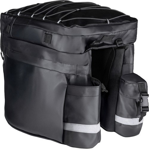 FORCE Adventure rear rack bicycle bags, 35L (black)