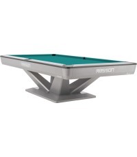 Biliardo stalas Rasson Victory III, sidabrinis, CLUB kišenės, 8 ft, Simonis 760 mėlynai žalias