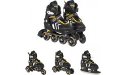 Skates, Skates, Set 4in1 39-43 Yellow