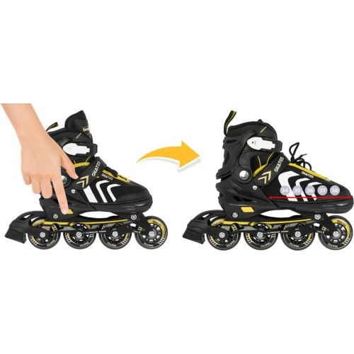Skates, Skates, Set 4in1 34-38 Yellow