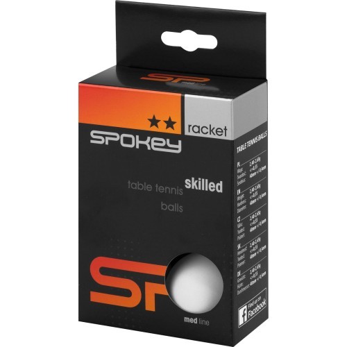 Stalo teniso kamuoliukai Spokey Skilled **, 6 vnt., 81874