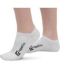 Bambukinės kojinės iki kulkšnies inSPORTline Silvatic Ankle AG+ antibakterinės, 3 poros - Balta