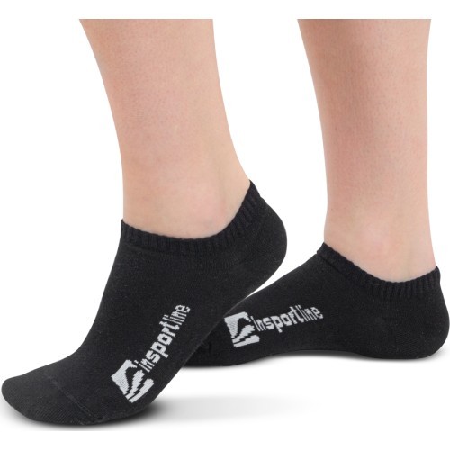 Ankle Bamboo Socks inSPORTline Silvatic Ankle AG+ Antibacterial – 3 Pairs - Black