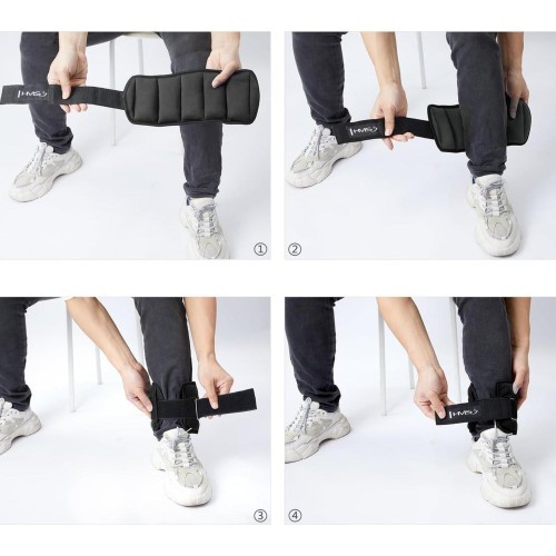 ONK ADJUSTABLE ANKLE AND WRIST WEIGHTS HMS - 2,5kg - ONK ADJUSTABLE ANKLE AND WRIST WEIGHTS HMS