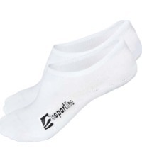 No-Show Bamboo Socks inSPORTline Silvatic Noshow AG+ Antibacterial – 3 Pairs - White