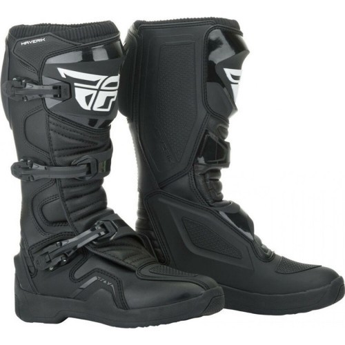 Motokroso batai Fly Racing New Maverik LT, juodi - Juoda