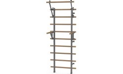 Gimnastikos sienelė inSPORTline Wootaline 199 x 80 cm su skersiniu ir lygiagretėmis, pilka