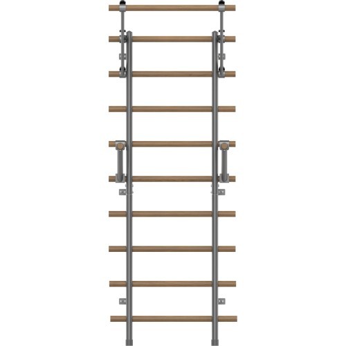 Wall Bars inSPORTline Wootaline 199 x 80 cm w/ Pull-Up Bar & Parallel Bars, Gray