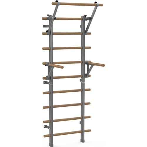 Gimnastikos sienelė inSPORTline Wootaline 199 x 80 cm su skersiniu ir lygiagretėmis, pilka