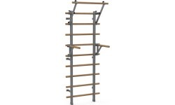 Wall Bars inSPORTline Wootaline 199 x 80 cm w/ Pull-Up Bar & Parallel Bars, Gray