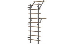 Гимнастическая стенка inSPORTline Wootaline 199 x 80 см с турником и брусьями, серая