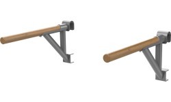 Gimnastikos sienelė inSPORTline Wootaline 199 x 80 cm su skersiniu ir lygiagretėmis, pilka