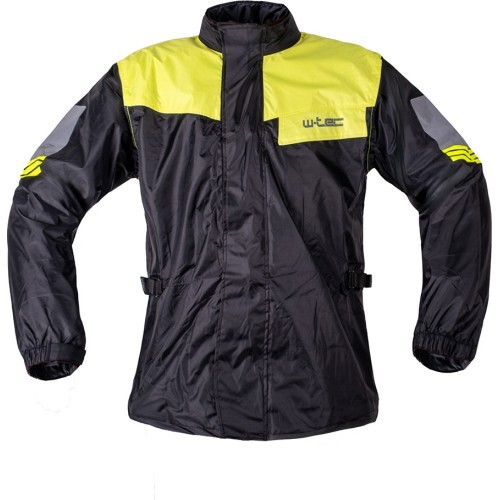 Motorcycle Rain Jacket W-TEC Igava – 2nd Quality - Black/Fluo Green