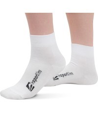 Mid-Length Bamboo Socks inSPORTline Silvatic Mid AG+ Antibacterial – 3 Pairs - White