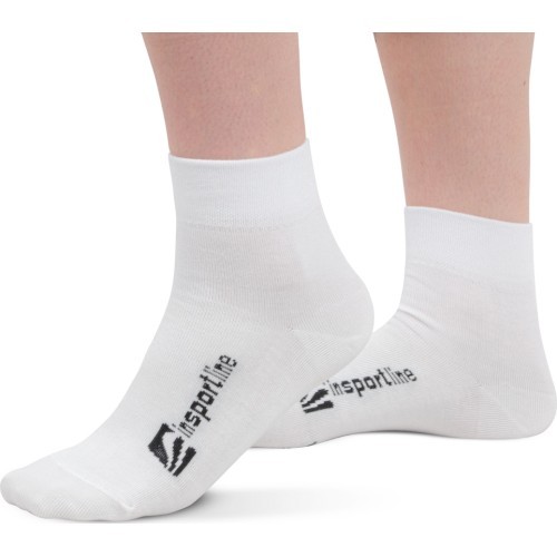 Mid-Length Bamboo Socks inSPORTline Silvatic Mid AG+ Antibacterial – 3 Pairs - White