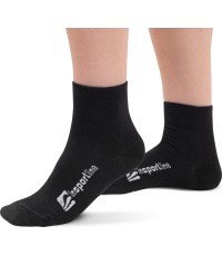 Бамбуковые носки средней длины inSPORTline Silvatic Mid AG+ антибактериальные – 3 пары - Чёрный