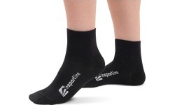 Mid-Length Bamboo Socks inSPORTline Silvatic Mid AG+ Antibacterial – 3 Pairs - Black