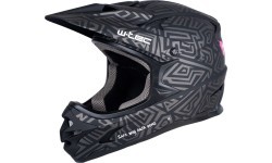 Downhill Helmet W-TEC Richpike - Pink Tag On Black