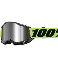 Vaikiški motokroso akiniai 100% Accuri 2 Junior Mirror - žlutá, zrcadlové stříbrné plexi