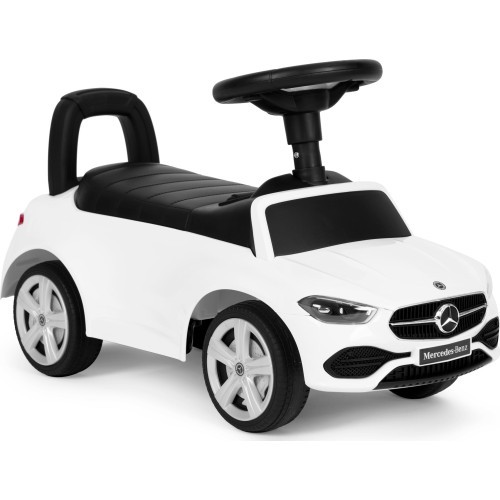 Riding car Mercedes C CLASS interactive steering wheel sounds white