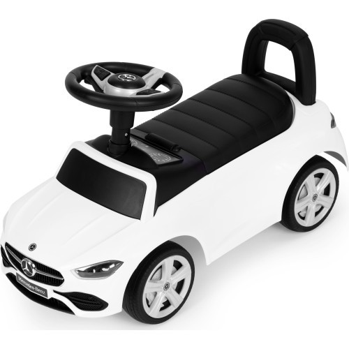 Elektromobilis Mercedes C CLASS, interaktyvus vairas, garsai, baltas