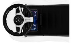 Riding car Mercedes C CLASS interactive steering wheel sounds white