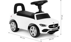 Riding car Mercedes C CLASS interactive steering wheel sounds white