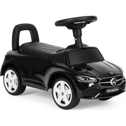Электромобиль Mercedes C-класс, интерактивный руль, звуки, чёрный