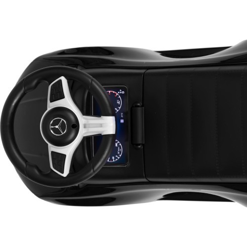Elektromobilis Mercedes C klasė, interaktyvus vairas, garsai, juodas