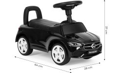 Электромобиль Mercedes C-класс, интерактивный руль, звуки, чёрный