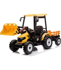 Трактор MEGA D68 с прицепом, жёлтый