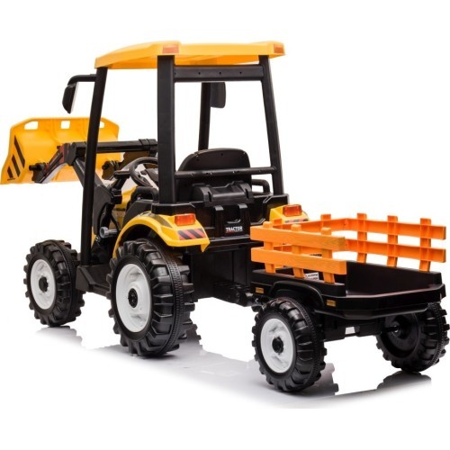 MEGA D68 Tractor Vehicle With Trailer Yellow