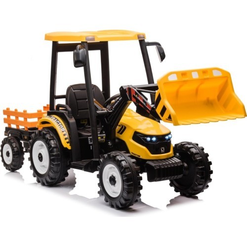 MEGA D68 Tractor Vehicle With Trailer Yellow