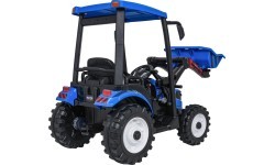 MEGA D68 Tractor Vehicle With Trailer Blue