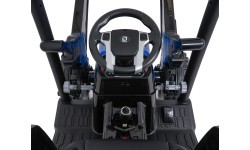 Elektromobilis traktorius su priekaba MEGA D68, mėlynas