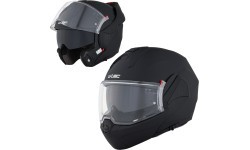 Motociklininko šalmas su pakeliamu žandikauliu W-TEC Sabron P/J - Juoda matinė