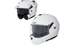 Flip-Up Motorcycle Helmet W-TEC Sabron P/J - White