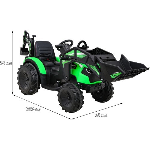 Трактор Buggy с прицепом 720-T, зелёный