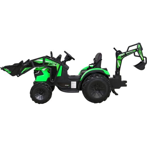 Elektromobilis traktorius su priekaba Buggy 720-T, žalias